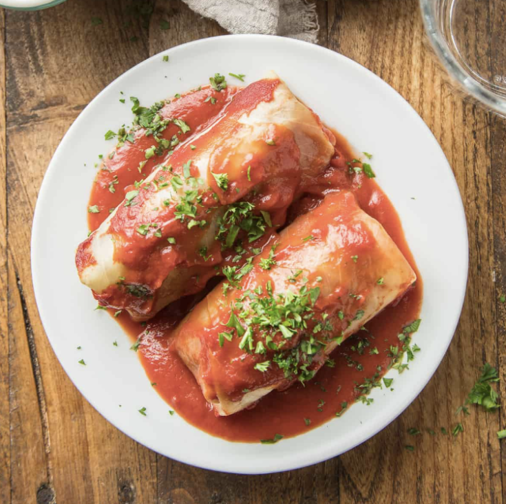 Vegan Low Carb Stuffed Cabbage Rolls